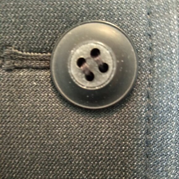 Tahari Arthur S Levine Petite Light Charcoal Grey Stylish Peplum Blazer Sz 6P - Picture 4 of 10